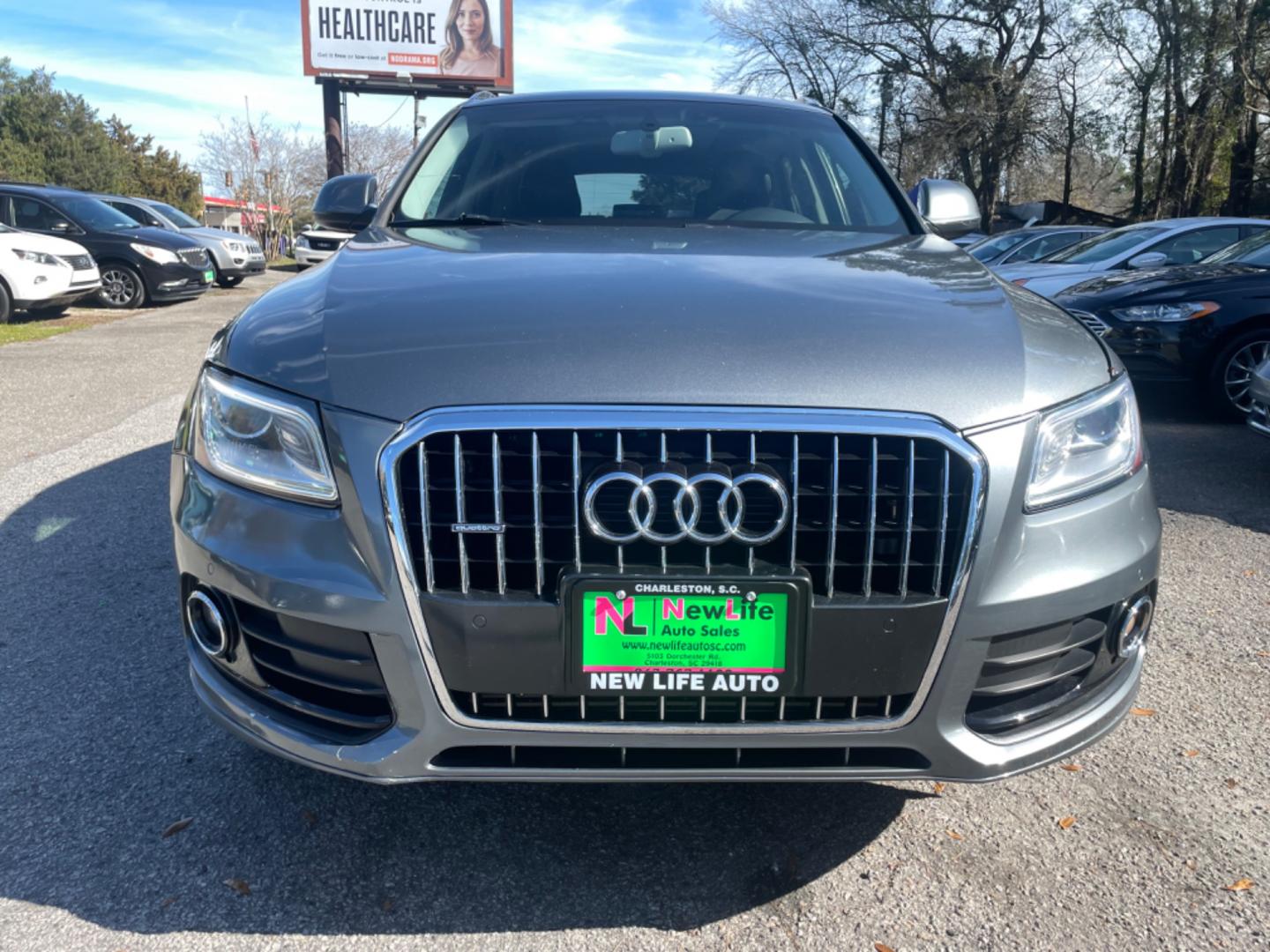 2013 GRAY AUDI Q5 PREMIUM PLUS (WA1LFAFP1DA) with an 2.0L engine, Automatic transmission, located at 5103 Dorchester Rd., Charleston, SC, 29418-5607, (843) 767-1122, 36.245171, -115.228050 - Photo#1